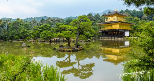 temple kinkaku-ji pavillon or kyoto- ELA1393-Panorama-Edit
